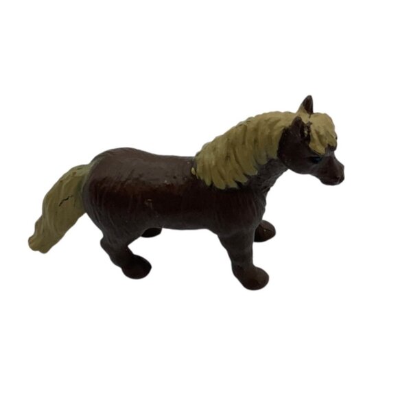 Vtg Safari Clydesdale Haflinger Miniature Brown Horses Set Of 4 - Picture 2 of 12